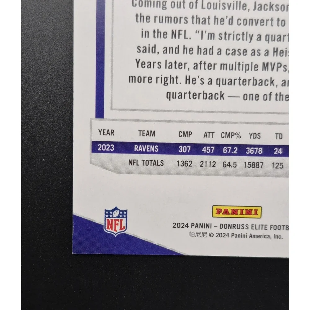 2024 Panini Donruss Elite Lamar Jackson #75 Aspirations Red Shimmer /875 Ravens